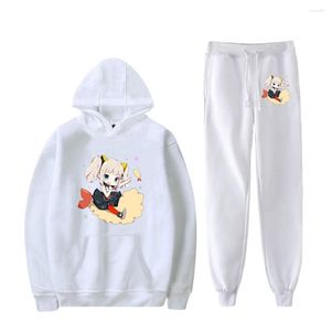 Vrouwen Hoodies 2023 Harajuku Kaguya 2D Sweatshirts Recreatieve Joggingbroek Sport Pak Mannen En Sets