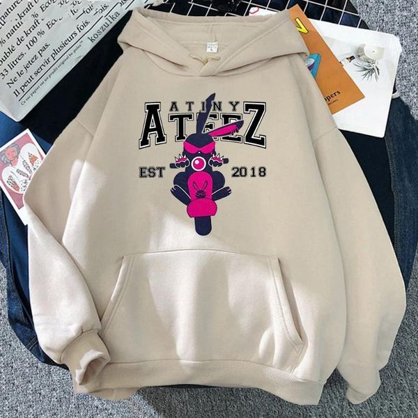 Sudadera con capucha femenina 2024 Ateez Crazy Forma Mito Holdie Fashion Women Harajuku Gráfico Gráfico Unisex Otoño Invierno Vintage sudaderas