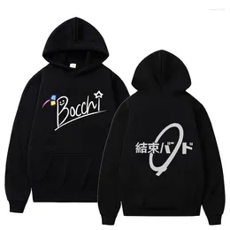 Sweats à capuche pour femmes 2024 Bocchi The Rock unisexe noir Hitori Gotou sweat à capuche hiver vêtements surdimensionnés pull à manches longues Streetwear