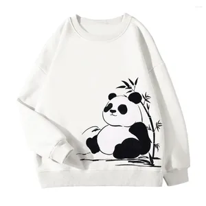 Dames Hoodies 500g Katoen Hoge Kwaliteit Dames Heren Trui China Schattige Panda Beer Losse Lente Herfst Lange Mouw Truien Sweatshirt