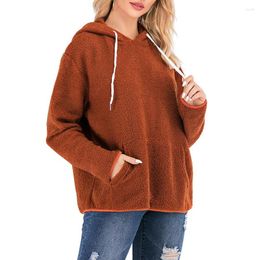 Vrouwen Hoodies 6 Kleur Fleece Casual Hoodie 2023 Vrouwen Winter Herfst Hooded Lange Mouwen Sweatshirts Streetwear Trui Vrouwelijke Jas 918