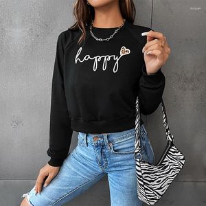 Sweats à capuche pour femmes A Automne Hiver 2023 Lettre Imprimer Femmes Sweat-shirt à manches longues Vêtements Femme Sweat à capuche Casual Harajuku Tops Filles Sudadera