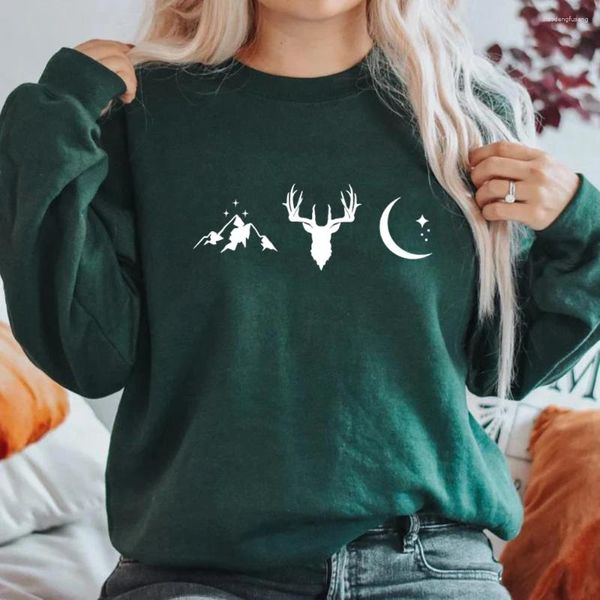 Sweats à capuche pour femmes A Court of Thorns and Roses Dreams Sweathirt Terrasen Throne Glass Pull Femme Sjm Pullover