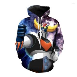 Dames hoodies anime goldorak hoodie ufo robot 3d geprinte sweatshirt grendizer kleding heren cosplay kinderen oversized