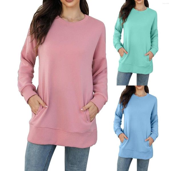 Sweat à capuche femme automne et hiver mode col rond à manches longues sweat sans capuche pull ailé demi fermeture éclair veste femmes