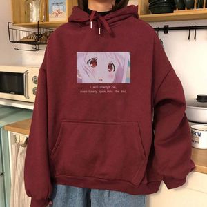 Sudaderas con capucha para mujer, modelo de otoño e invierno que contiene algodón con capucha, versión coreana para mujer de Harajuku Wind, abrigo suelto, red de marea roja