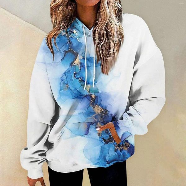 Sudaderas con capucha para mujer, otoño con textura de mármol, estampado 3D, sudaderas informales de moda para mujer, Sudadera con capucha de gran tamaño, jerséis para niños, ropa de chándal