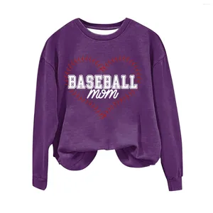 Sweat à capuche pour femmes, imprimé Baseball, col ras du cou, multicolore, taille, manteau de maison, fermeture éclair sur le devant, pull décontracté