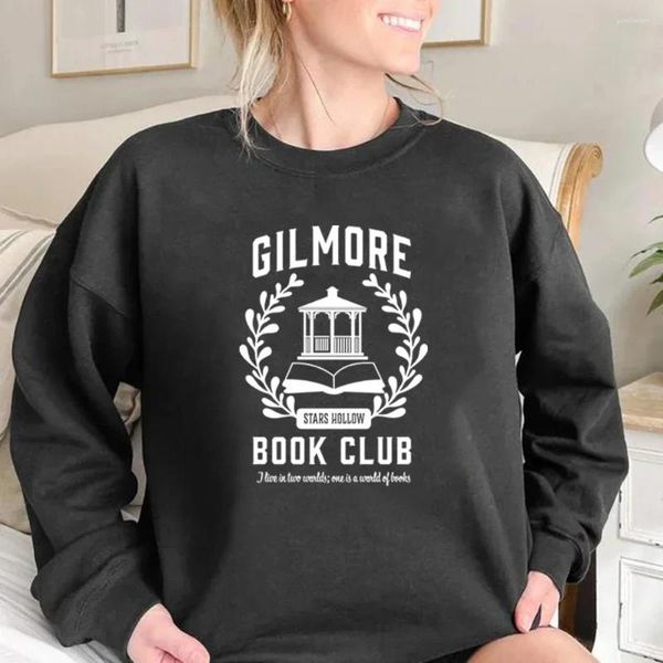 Sweats à capuche pour femmes Book Club Crewneck Sweatshirt Gilmore Sweatshirts Femmes Graphique Étoiles Creux Pulls À Capuche Émission De Télévision Fans Cadeau Vêtements