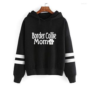 Sweat à capuche Femme Border Collie maman lettre imprimé sweat pour Femme printemps Animal amoureux cadeau femmes Femmes épissure sweats