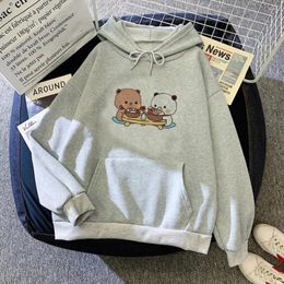 Sudadera con capucha para mujeres bubu dudu mujeres góticas de manga larga top kawaii 2024 ropa de capucha