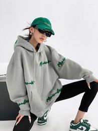 Dames Hoodies Casual Oversized Dames Losse Streetwear Esthetische Kpop Vintage Sweatshirt Herfst Koreaanse Mode Truien