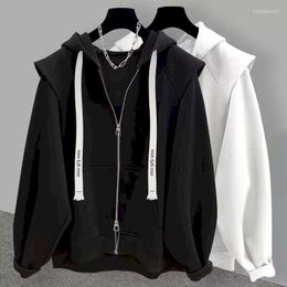 Kadın Hoodies Rahat Kadın İlkbahar Sonbahar Trendy Fermuar Hırka Kapşonlu Ceketler Moda Baskı Gevşek Hoodie Erkekler Y2k çiftin Ceket 2023