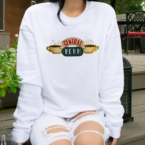 Damen Hoodies Central Perk Friends TV Show Sweatshirt Pullover Coffe Shop Sweatshirts Tops Geschenk für Freundin