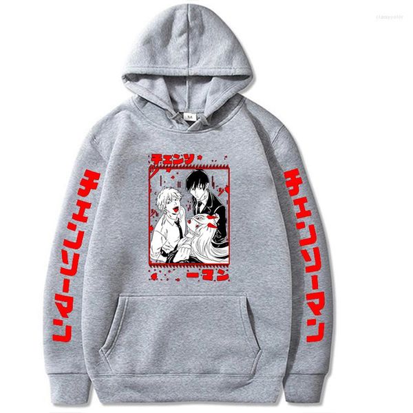 Sweats à capuche pour femmes Chainsaw Man Anime Vêtements Denji Chic Y2k Tops Aki Power Print Sweat à capuche Vintage Hiphop Streetwears Mode