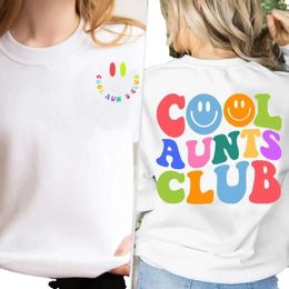 Sweats à capuche pour femmes Cool Aunts Club Sweatshirt Printemps Automne Vêtements Maman Mama Auntie Sweat à capuche Femmes Pull à manches longues Col rond Sweatshir GG