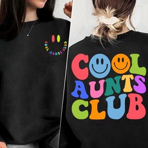 Sweats à capuche pour femmes Cool Tantes Club Sweat Printemps Automne Vêtements Maman Maman Tante Sweat À Capuche Femmes Pull À Manches Longues Col Rond Sweats