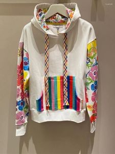 Hoodies voor dames coole patchwork hoodie sweatshirt herfst vrouwen los grappige punk tops hiphop pollover oversize Koreaanse pullover Japanse jas