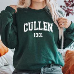 Hoodies voor dames Edward Cullen 1901 Sweatshirt Team Sweatshirts Women Women Long Sleeve pullovers grafische fan geschenk Hoodie