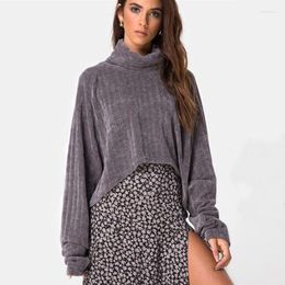 Sweats à capuche pour femmes Fashion Spripe Stripe Irréguleux Collier de paquet en vrac
