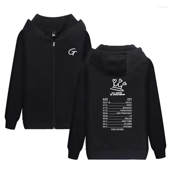 Sweats à capuche pour femmes GIDLE Zipper Kpop Mode Femmes Hommes Sweat-shirt (G) I-DLE Queencard Sweat à capuche pour les fans NEVERLAND Vêtements Automne Manteau à capuche