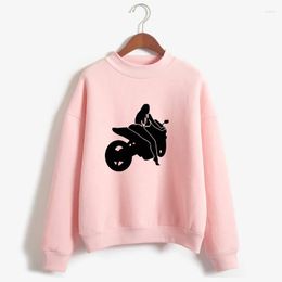 Sweat à capuche Femme fille motard dessin animé lettre imprimer femmes femme amant cadeau sweats Femmes manches longues printemps automne hauts pour Femme