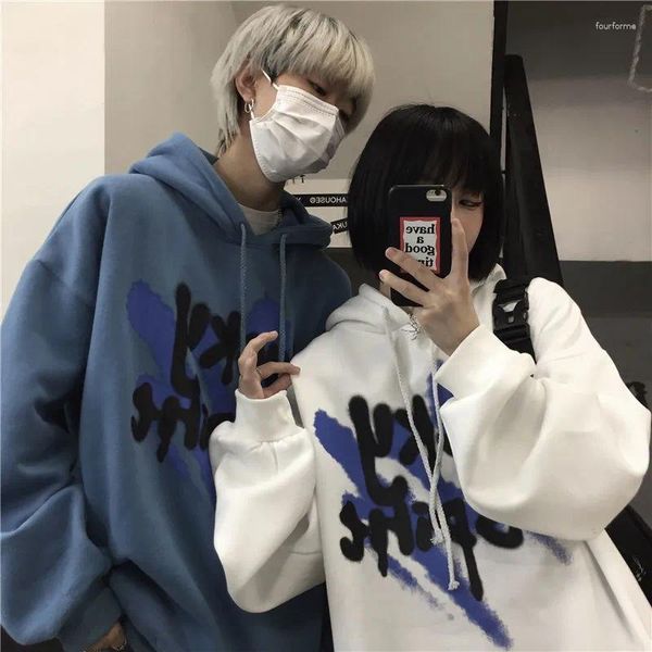 Sweats à capuche pour femmes à capuche 2024 Punk Long Hip Hop Femme Vêtements Grunge Sweat-shirt pour femmes Esthétique Coréen Y2k Designer Tops Graphique