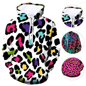 Hoodies voor dames Hoodie Sweatshirt Stijlvolle anti-rimpel slijtage resistent unisex 3D geprinte luipaardpatroon pullover voor tieners
