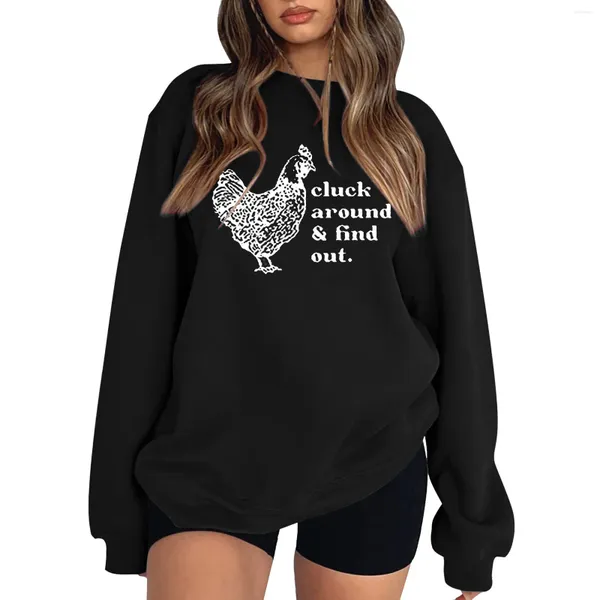 Sudaderas con Capucha para Mujer Jersey Suéter Largo Tops Señoras Mujer Invierno Casual Top Suelto Sudadera con Mangas Estampadas Divertidas Sudaderas De Novia para Mujer