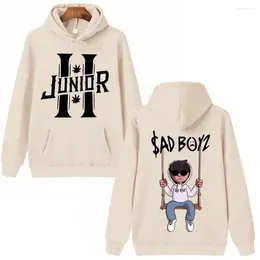 Hoodies féminins Junior H Sad Boyz Hoodie Man Femme Harajuku Hip Hop Pullover Tops Sweatshirt Music Fans Gift