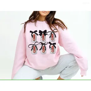 Dames Hoodies Kawaii Kleding Cola Light Sweatshirt Coquette Lint Strik Shirt Dollette Trashy Y2K Schattig Esthetisch Trendy Preppy Pullover