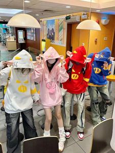 Damen Hoodies Kawaii Kleidung Harajuku Anime Hoodie Lose Pigman Pullover Top Paar High Street Style Y2k Sweatshirt Kpop Winter Frauen