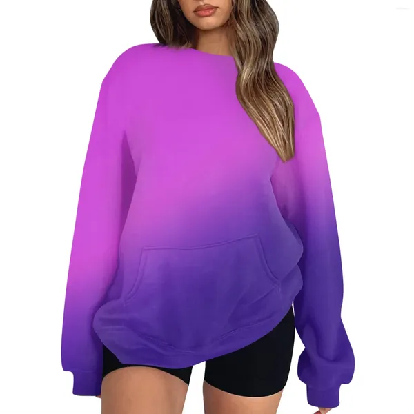 Sudaderas con capucha para mujer, ropa coreana de otoño, jerséis únicos de cuello redondo para mujer, sudaderas elegantes informales de manga larga, sudaderas de alta calidad