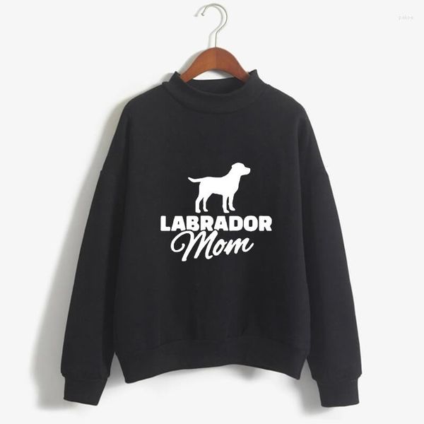 Sudaderas con capucha para mujer Lab Labrador Mom Dog Cartoon Print Mujeres Animal Lover Gift Sudaderas Femmes Manga larga Primavera Otoño Tops para mujer