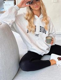 Dames Hoodies Brief Sport Vrouwen Katoen Casual Winter Herfst Hooded Sweatshirt 2023 Mode Streetwear SweatshirtsTops Oversized