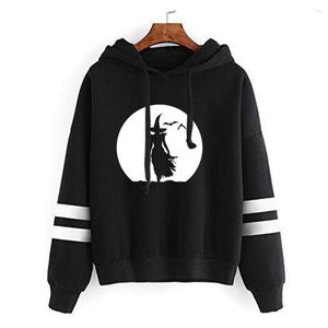 Sweats à capuche pour femmes Moon Witch Sweatshirts Vêtements d'Halloween pour les femmes Sweat-shirt gothique du musée