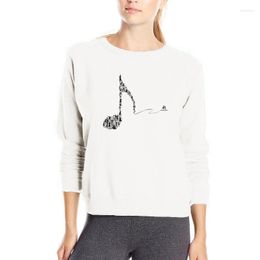 Sweat à capuche femme Note de musique Super Cool sweat à capuche décontracté mode Hip Hop hauts Streetwear vente Harajuku coton sweats femmes