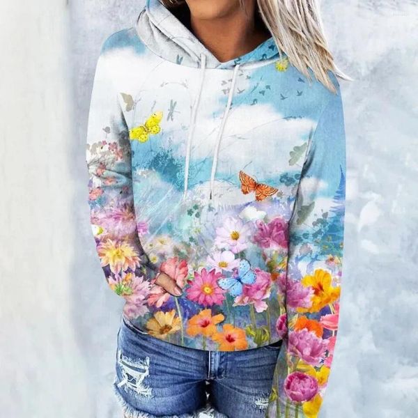 Sudaderas con Capucha para Mujer Estilo De Pintura Al Óleo Flores Estampado 3D Moda para Mujer Sudaderas Informales Sudadera con Capucha De Gran Tamaño Jerseys para Niños Ropa De Chándal