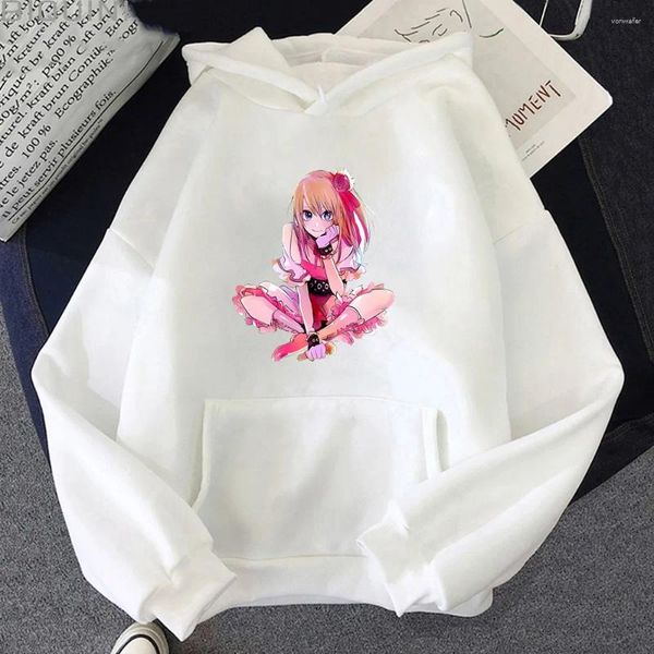 Sudaderas con capucha de mujer Oshi No Ko mujeres Kawaii/lindo gráfico Unisex Haruku polar con capucha pulóver sudaderas ropa de Anime ropa de calle