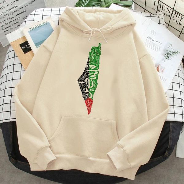 Sudaderas con capucha para mujer Palestina Mujer Estética Invierno Vintage Divertido Chándal