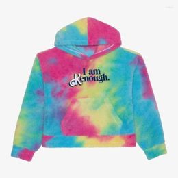 Dameshoodies Persoonlijkheid Street Fashion Luie losse tie-dye hoodie Unisex sweatshirt met capuchon Casual kleding I Am Kenough
