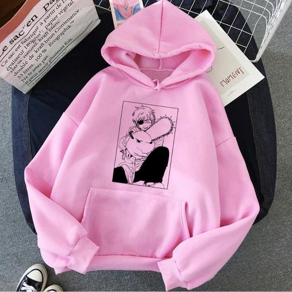 Sudaderas con capucha para mujer Pochita mujeres estéticas anime estilo coreano vintage Hoddies suéter kawaii pullover