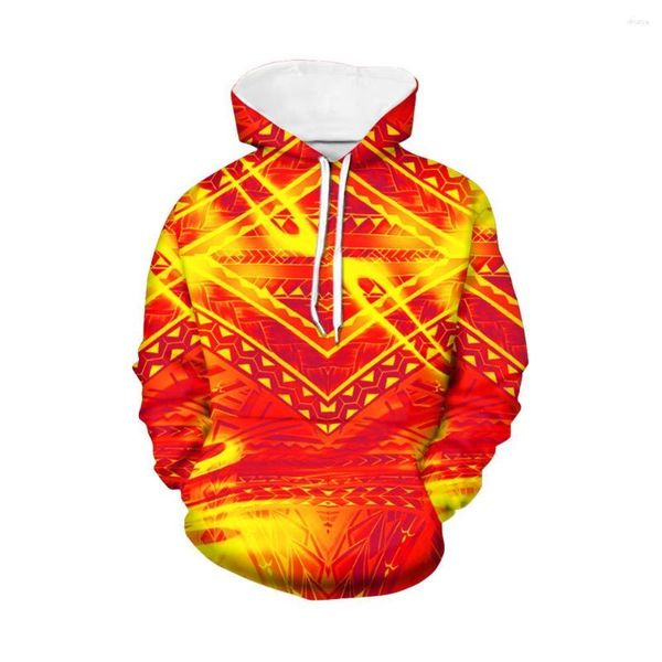 Sudaderas con capucha para mujer Sudadera promocional Estilo tribal polinesio Diseños Poliéster de buena calidad Personalizado para mujeres