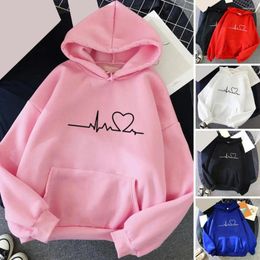 Dameshoodies Zachte voering Hoodie Dames Gezellig Unisex met grote zak Trekkoord Stijlvolle herfst-/wintertrui voor koppels