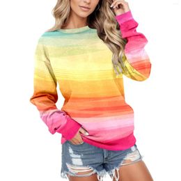 Vrouwen Truien Sudaderas Mujer 2023 Mode Sweatshirts Vrouwen Ronde Hals Lange Mouwen Casual Losse Womens Tie Dye Trui Bluzy Damskie