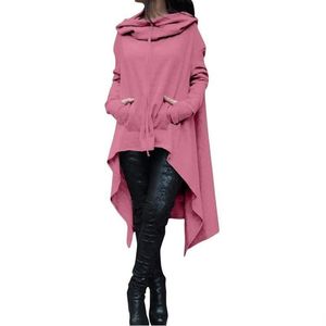 Women's Hoodies Sweatshirts 2021 Fashion oversize sweatshirt vrouwen losse hoody mantel capuchon plover outdarnen jas Vestidos sudadera dhwg0