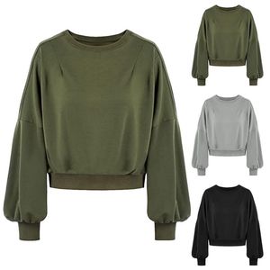 Sweat-shirt à capuche pour femmes, décontracté, grande taille, col rond, imprimé, boutons amples, tunique, chemisier, 2021
