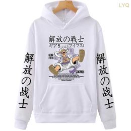 Women's Hoodies Sweatshirts 2023 Anime One Piece Hoodie Luffy Sun God Hoodie 2023 Manga Style Print Tops Fall Harajuku Style Hoodie Plus Size Winter Hoodie