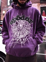 Sweats à capuche pour femmes Sweatshirts 2023 Spider Web Lettre Graphique Imprimé Hiphop Rock Hommes de haute qualité Gothique Y2K Manteaux Lâche Femmes Pull 230802