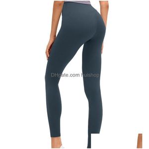 Sweats à capuche pour femmes Sweatshirts 32 couleurs Lemens Femmes Leggings Designers Pantalons de yoga Taille haute S Align Sports Gym Wear Femmes Élastique Dhlvq